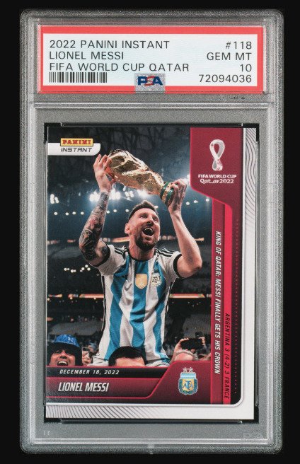 messi tarjeta