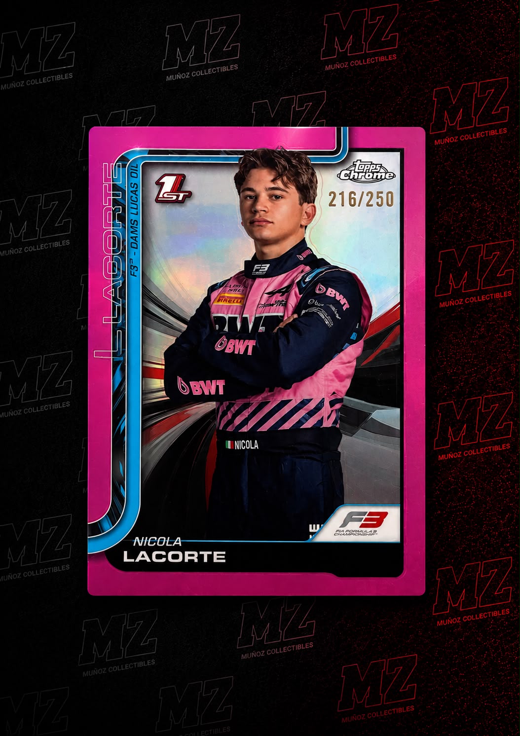 2025 Topps Chrome F3 Nicola Lacorte Pink Refractor #216/250