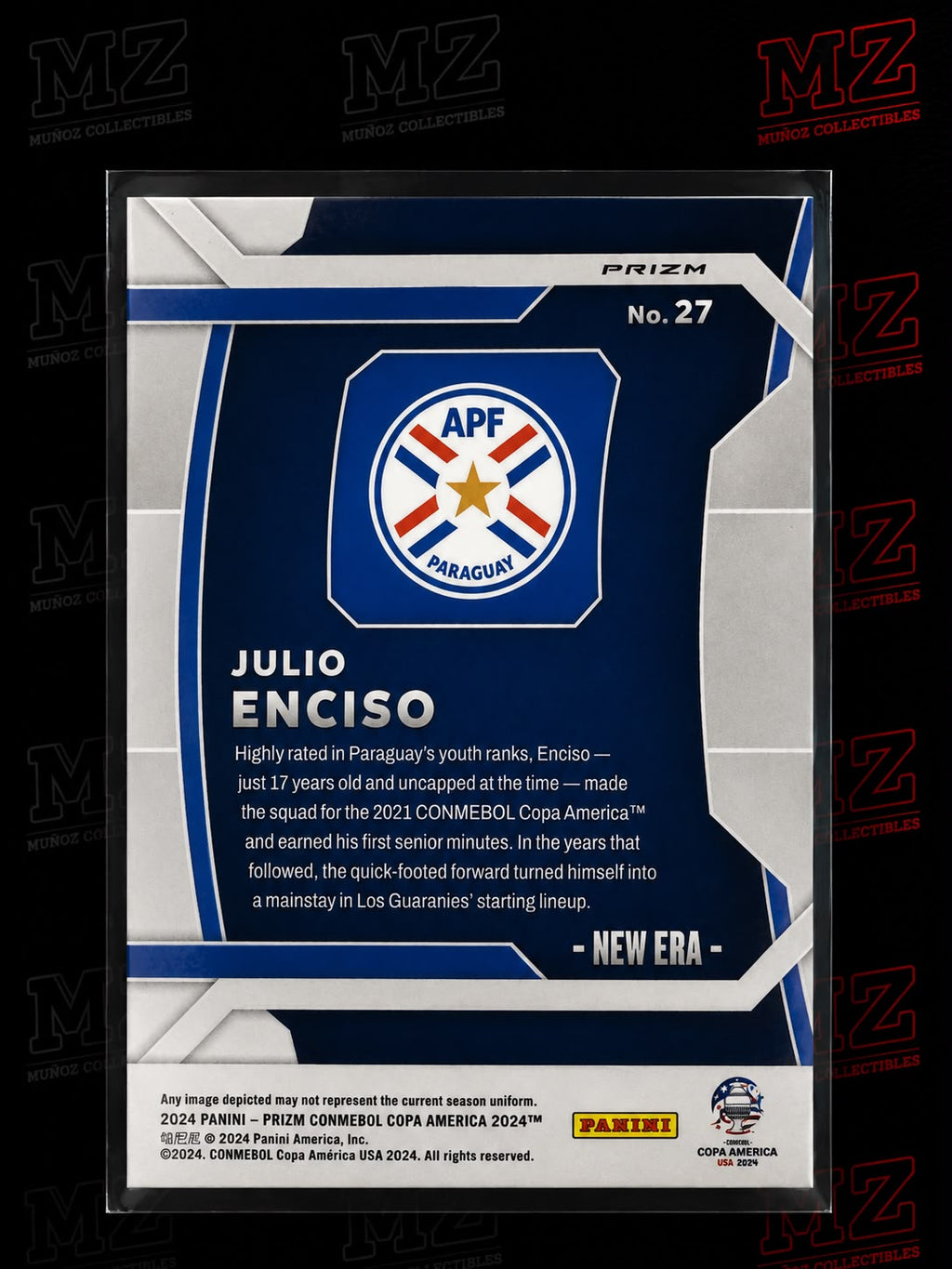 2024 Panini Prizm Copa América Julio Enciso New Era #27